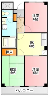 東京都日野市万願寺4【マンション】の間取り