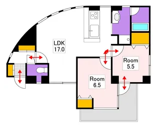 カーサスタチオーネ【2階】の間取り