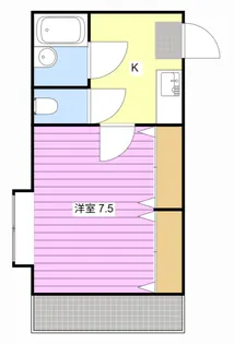 1Kの間取り画像
