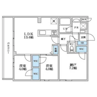 S-RESIDENCE富士見ヶ丘afford【3階】の間取り