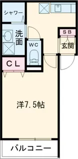 クリークミズエ【2階】の間取り