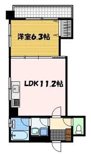 クレール築町【4階】の間取り