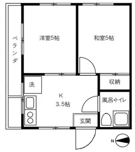 山田ビル【3階】の間取り