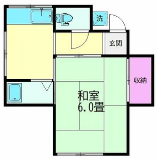 フローレスコーポ【2階】の間取り