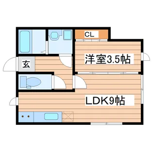 ヴェルジネ【1階】の間取り