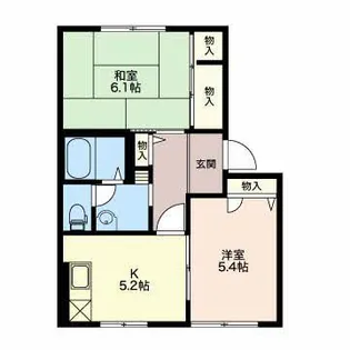 ヴィヴレ A【1階】の間取り