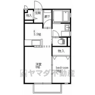 フォンテーヌ・コリーヌB【2階】の間取り