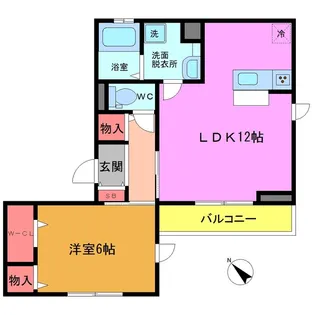 ベルフィーヌ東船橋【2階】の間取り