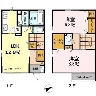 Maisonetteコウリョウ鎌倉山の間取り