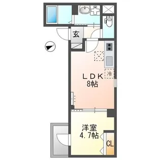 グランチェスタ【1階】の間取り