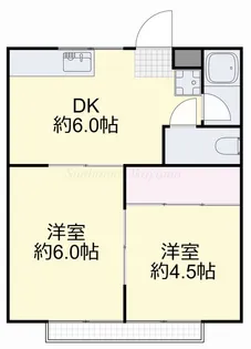 井上コーポA棟【2階】の間取り