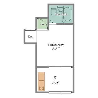 漆間荘【2階】の間取り