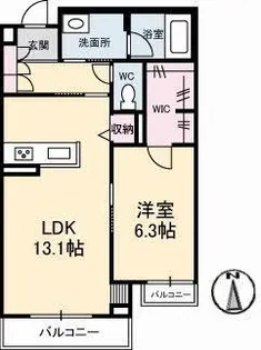 ロイヤルウイング【2階】の間取り