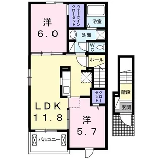 リンク B【2階】の間取り