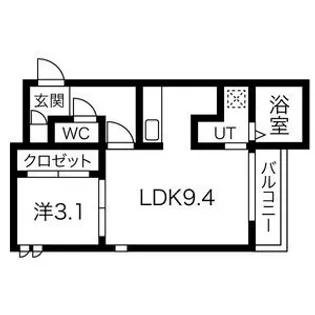 GRANDTIC妙音通【1階】の間取り