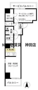 1SKの間取り画像