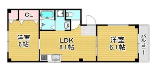 コーエンブレイス【1階】の間取り