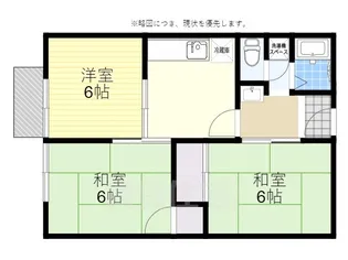 桃田ハイツ【2階】の間取り