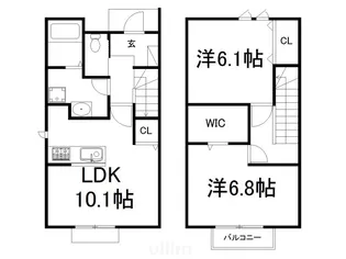 フェリース池ノ内【1階】の間取り