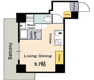 meet Me 梅田西【8階】の間取り
