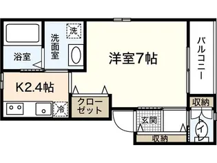 ホワイトキャッスル廿日市【2階】の間取り