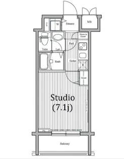ガラ・ステーション岩本町North【12階】の間取り