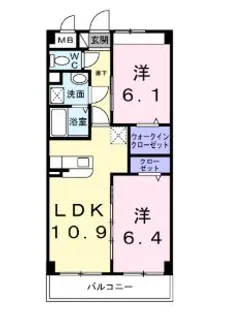 ミヤツカ8【1階】の間取り