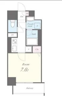 レジデンスユウキ【4階】の間取り