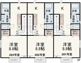 イマジン【2階】の間取り