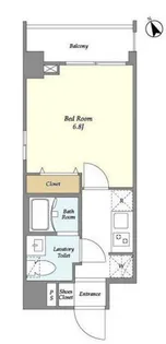 ラクラス下総中山【9階】の間取り