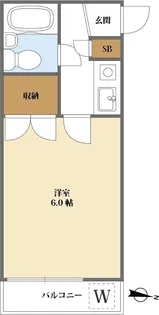 コーポ夕喜【2階】の間取り