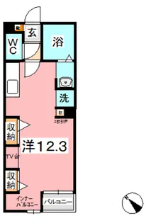 スカイコートマンション II【4階】の間取り