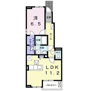 エヴァーグリーン瀬田【1階】の間取り