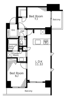 神田リープレックス・リズ【5階】の間取り