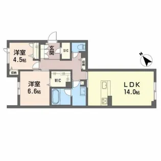 Casa Regio Misuji【1階】の間取り