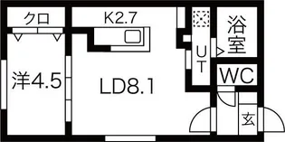 ブランシャールPREMIUM【4階】の間取り