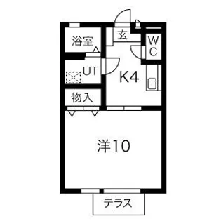 エミネンスA棟【1階】の間取り
