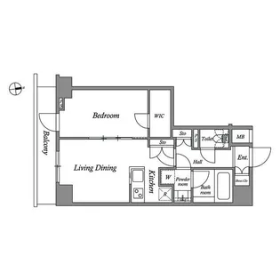 東京都新宿区西五軒町【マンション】の間取り