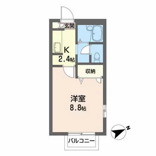 エスポワールA【2階】の間取り