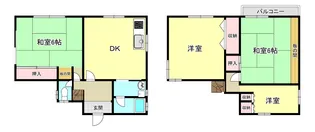 千葉県富里市十倉【一戸建】の間取り