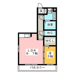 ETERNA東本町II【1階】の間取り