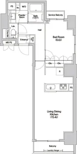 東京都港区芝2【マンション】の間取り