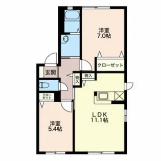 ヴォロンティエ大泉【1階】の間取り