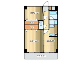 BGC難波タワ-【12階】の間取り