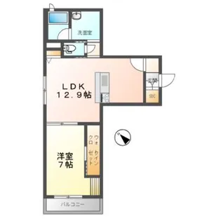 ベレオ コンフォーザ 新山口駅前【3階】の間取り
