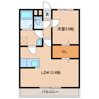 宮崎県都城市上川東1【マンション】の間取り