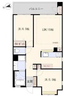 パークハウス縮景園【11階】の間取り