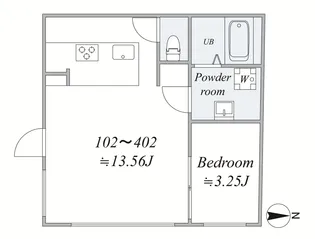 trias315【1階】の間取り