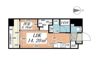 パークルール大手町【3階】の間取り