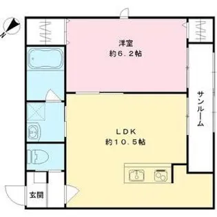 CA彩り【2階】の間取り